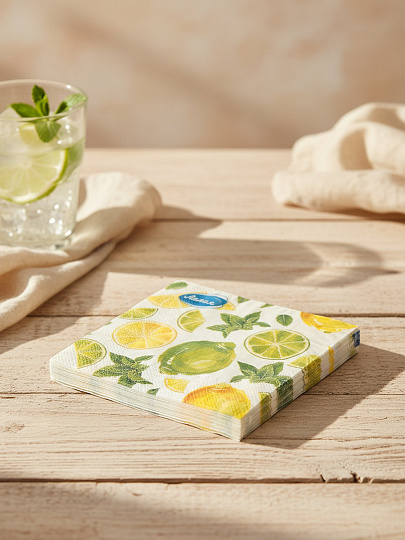 Салфетки Лилия, Мохито, 20 шт, 2 слоя, 33х33 см, 2470