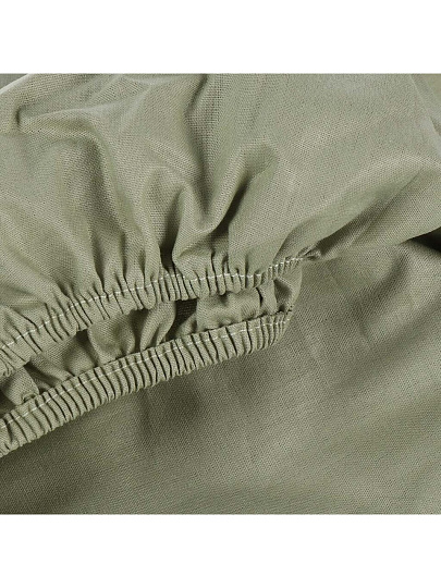 Простыня евро, 200 х 200 см, 100% хлопок, поплин, оливка, на резинке, Bravo, 6229-1