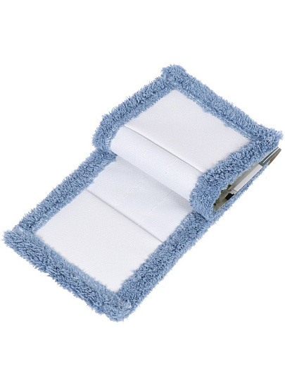 Сменный блок для швабры микрофибра, 43х13 см, плоский, прямоугольный, кобальт, Марья Искусница, HD1009 C-mic-17-4021TPX refill