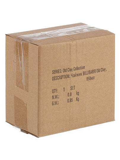 Чайник заварочный керамика, 0.85 л, Billibarri, Old Clay, 500-260, розовый