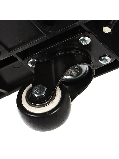 Тележка хозяйственная 30х41х107 см, металл, 80 кг, вездеходная, выдвижная ручка, складная, T007