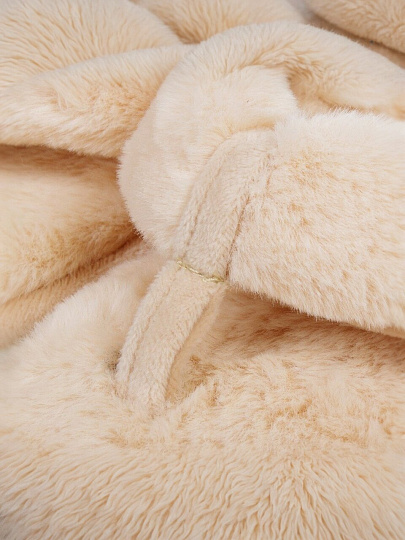 Тапки для женщин, текстиль, бежевые, р. 36-37, открытые, Флип-флоп, 352-364-11