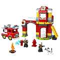 Конструктор Lego, Duplo, Пожарное депо, 1-3 лет, 76 деталей, 10903