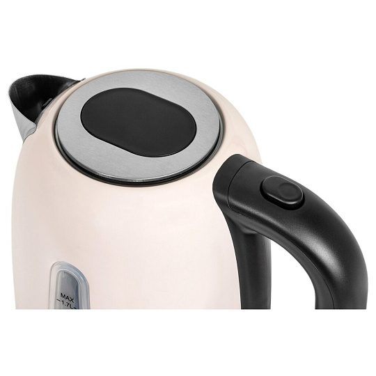 Чайник электрический Pioneer, KE556M, бежевый, 1.7 л, 2200 Вт, скрытый нагревательный элемент, металл