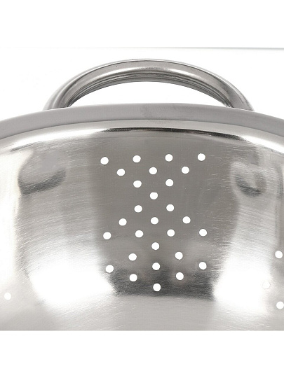 Дуршлаг нержавеющая сталь, 21 см, с ручкой, на ножке, серебристый, GS-08126-20