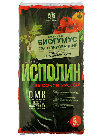 Удобрение Высокий урожай, универсальное, гранулы, 5 л, Исполин