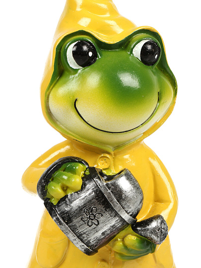 Фигурка садовая декоративная Лягушка в плаще, 12.5х8х22 см, полистоун, Y4-11220, в ассортименте