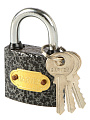 Замок навесной BARTEX чугунный 38мм Влагонепроницаемый, блистер, 3 ключа, 504660 - фото 2