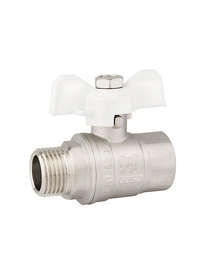 Кран для воды, 1", г-ш, латунь, ручка-бабочка, DN 25, Standard, ProFactor