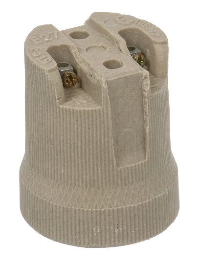 Патрон Е27, подвесной, UNIVersal, керамика, 4А, 250В, индивидуальная упаковка