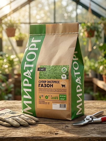 Семена Газон, Супер Экспресс, 1 кг, мешок, Мираторг