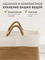 Корзина 30х30х19 см, овальная, плетеная, с ручками, Y4-8690 - фото 3