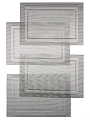 Набор салфеток полимер, 45х30 см, прямоугольный, 4 шт, серый, Рамка, Y4-3319 - фото 3