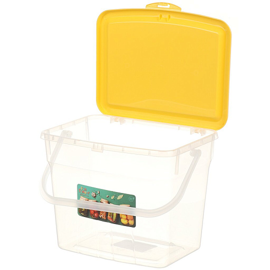 Контейнер пищевой пластик, 4.5 л, желтый, Spin&amp;Clean, Fun Summer, SC160110613