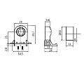 Патрон G13, TDM Electric, стоечный, сквозной, SQ0351-0017 - фото 2