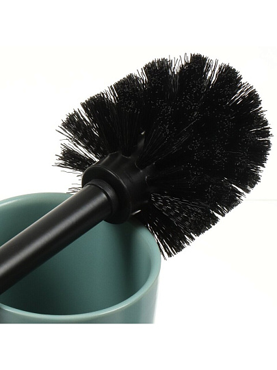 Ерш для туалета Бамбук, напольный, 9x13.8/38.5 см, керамика, бирюза, CE2504CA-TOH