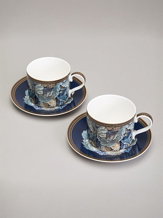 Набор чайный фарфор, 4 предмета, на 2 персоны, 300 мл, Lefard, Art Collection, 590-686, подарочная упаковка