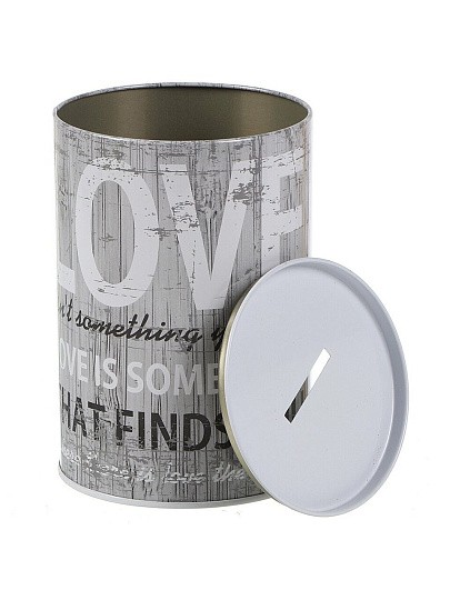 Копилка Love, 10х15 см, металл, A240054