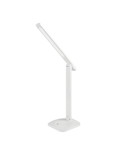 Светильник светодиодный настольный 11 Вт, белый глянцевый, General Lighting Systems, 045, 800045, 550лм, сенсорное включение, 3 цвета температуры, диммер