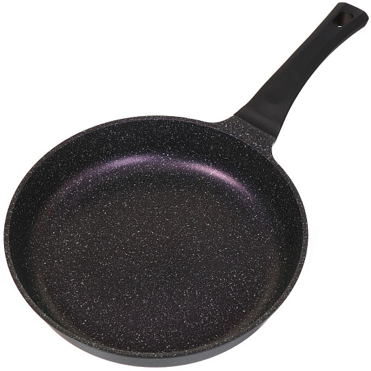Сковорода литой алюминий, 28 см, антипригарное покрытие, Гурман, Мерцание, лиловый аметист, ГМ2801 ЛА