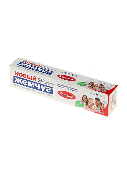 Зубная паста Новый Жемчуг, Кальций, 50 мл, 70 г