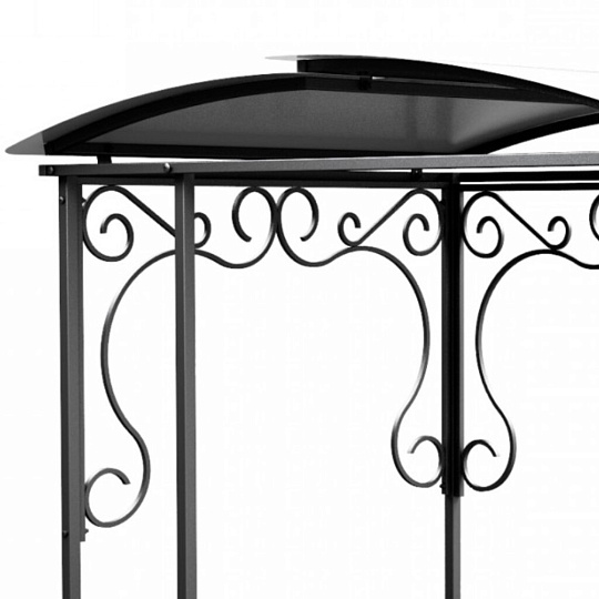 Мангал 1481х1186х2094 мм, 3 мм, разборный, стационарная крыша, Grillux, Grill Area, ВЗР2451/ВЗР2469