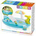 Игровой центр-бассейн Intex, 173х189х203 см, Крокодил, 57129NP, 180 л, горка, круг-утка, ведерко, 2 гриба, от 3 лет - фото 2