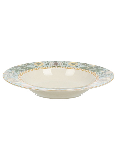 Тарелка суповая, фарфор, 21.8 см, кругл, Flowers, Fioretta, TDP582