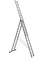 Лестница 3 секции, 13 ступеней, алюминий, 8.7 м, 150 кг, Alumet, 5313