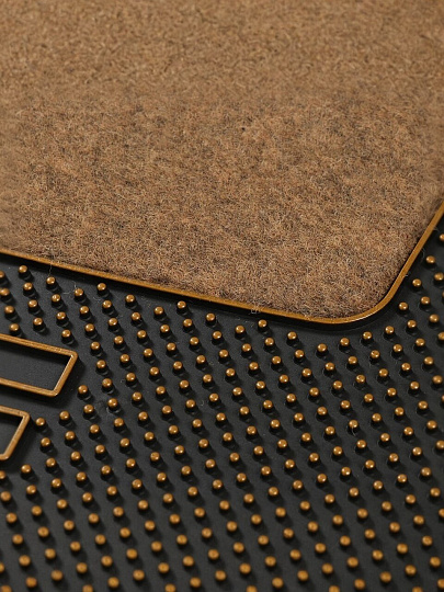 Коврик грязезащитный, 40 см, прямоугольный, резина, кокосовое волокно, коричневый, Кокос, Y4-5164