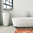 Коврик для ванной, антискользящий, 0.8х15 м, вспененный ПВХ, Вилина, Аква Фотопечать, FV11, Цветы на желтом фоне - фото 4