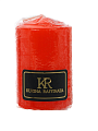 Свеча декоративная 8х5 см, столбик, красная, Kukina Raffinata, 400259 - фото 5