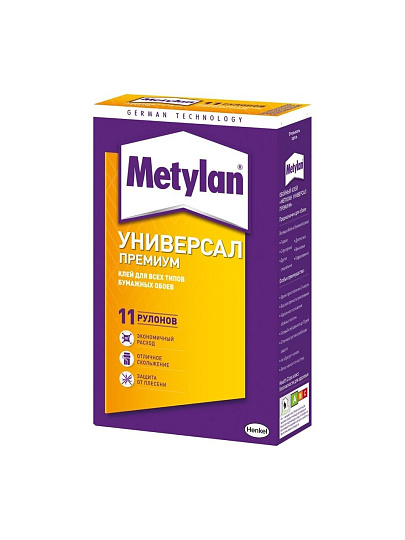 Клей для всех видов обоев, Metylan, 250 г, 586526