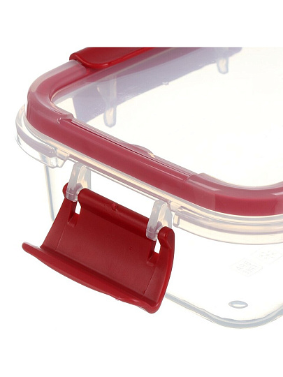 Контейнер пищевой пластик, 0.5 л, 5.8 см, красный, герметичный, Полимербыт, Butterfly Bright, 437815900