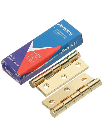 Петля врезная для деревянных дверей, Avers, 60х40х1.75 мм, G, 19047, универсальный, золото