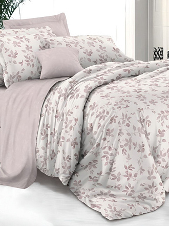 Постельное белье 2-спальное, с европростыней, простыня 215х240 см, 2 наволочки 70х70 см, пододеяльник 175х215 см, Butterfly, поплин, Флоренция