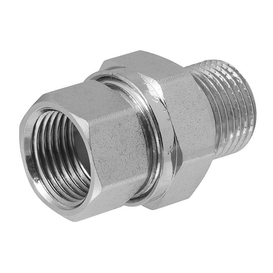 Американка 3/4", г-ш, латунь, прямая, индивидуальная упаковка, MasterProf