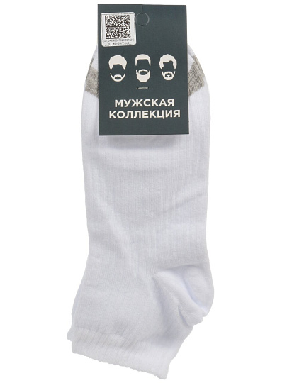 Носки для мужчин, хлопок, Красная ветка, белые, р. 29, С 198