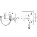Смеситель для душа, Frap, с картриджем, хром, F2002-B - фото 2