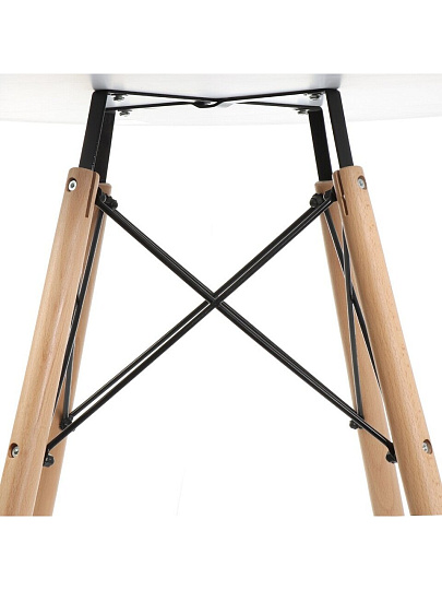 Стол обеденный 73х80 см, МДФ, белый, Фэшн, YTST-001d80-wht