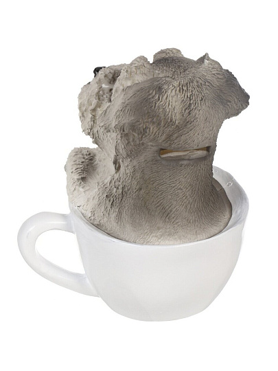 Копилка Щенок в чашке, 14 см, полистоун, Y6-10530