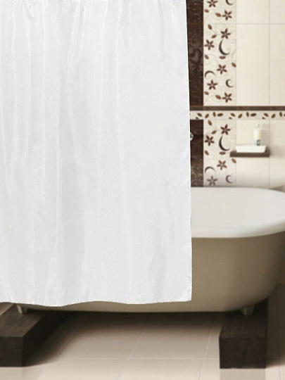 Штора для ванной комнаты 180х180 см, полиэстер, РМС, ШП-01