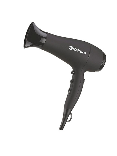 Фен Sakura, Premium, 2400 Вт, 3 режима, 2 скорости, черный, SA-4041BK