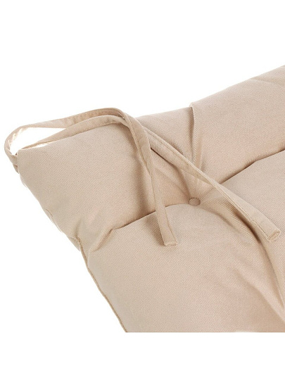 Сиденье мягкое 100% полиэстер, велюр, 40х40 см, бежевое, Классика