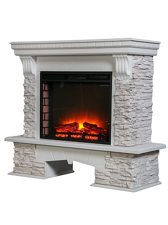 Электрокамин RealFlame, Marseille, белый, Sparta 25.5, эксклюзив