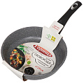 Сковорода алюминий, 24 см, антипригарное покрытие, Горница, Графит, съемная ручка, с2453тм