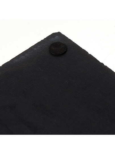 Блюдо камень, прямоугольное, 20х30 см, черное, Черный камень, Y4-3206