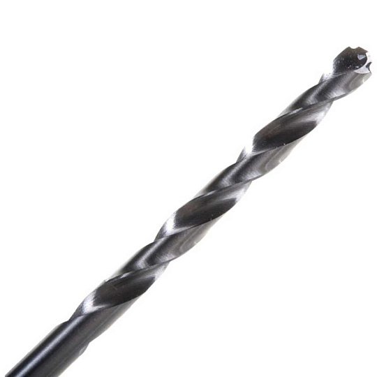 Сверло по металлу, фрезерованное с шаговой заточкой, Hardcore, Step Cutter, диаметр 4.8х86 мм, цилиндрический хвостовик, 140048