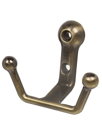 Крючок-вешалка 6.3х5 см, ЦАМ, StahlBuro, 308 AB, 16134, бронза