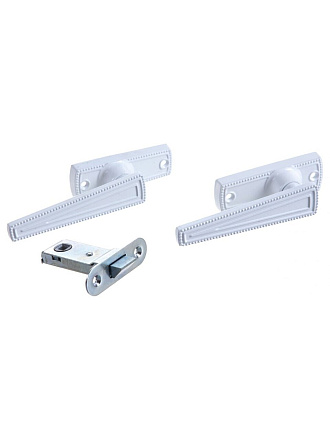 Защелка врезная, Зенит, 3Щ2.01, 00-00000682, белая